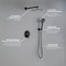 Kibi Circular Pressure Balanced 2-Function Shower System with Rough-In Valve, Matte Black KSF403MB - alternate 3